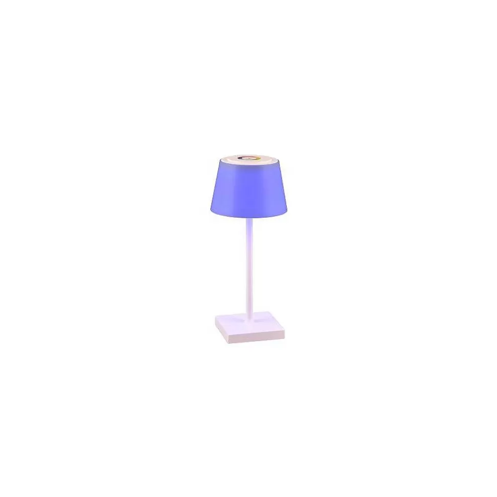 Luminaires Reality Lampe A Poser Reality Sanchez Led Blanc, 1 Lumiere, Changeur De Couleurs
