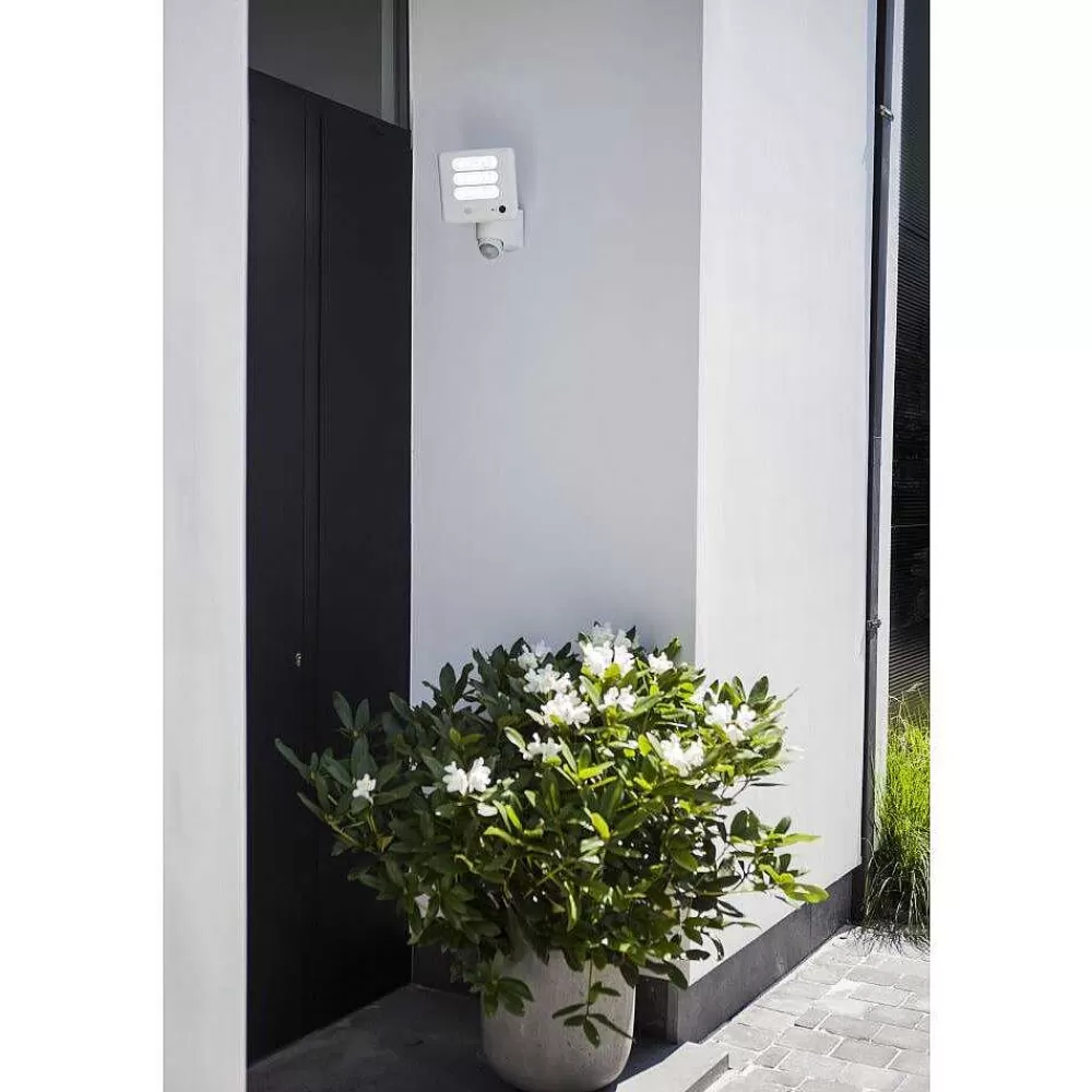 Luminaires Lutec Lampe Avec Camera Lutec Esa Led Blanc, 1 Lumiere, Detecteur De Mouvement