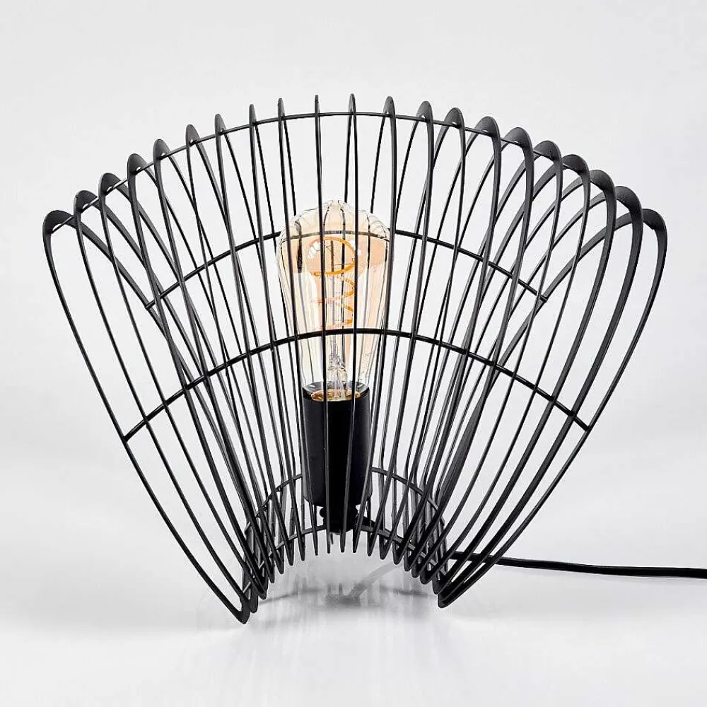 hofstein Lampe De Table Corvallis Noir, 1 Lumiere