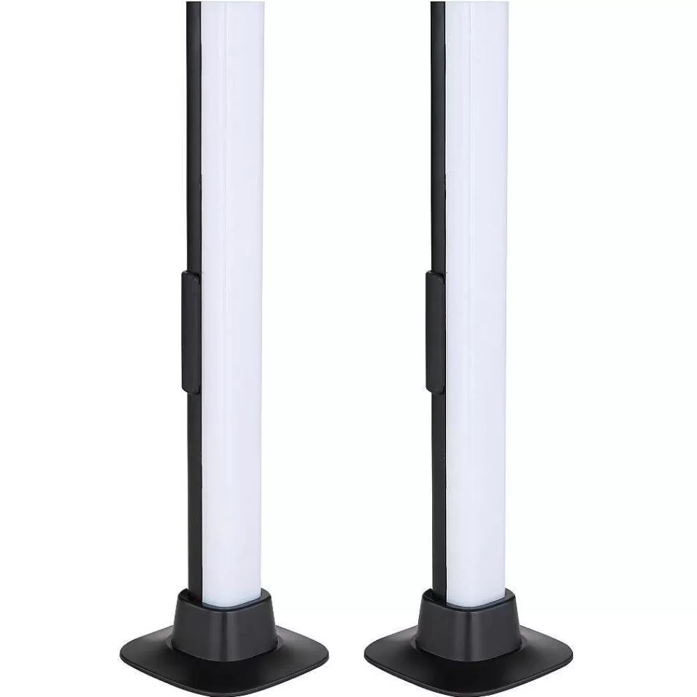Luminaires Globo Lighting Lampe De Table Globo Polliver Led Noir, 1 Lumiere, Changeur De Couleurs