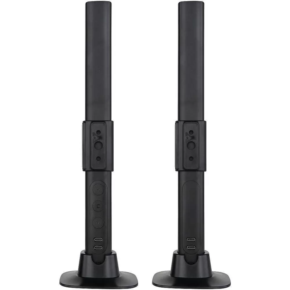 Luminaires Globo Lighting Lampe De Table Globo Polliver Led Noir, 1 Lumiere, Changeur De Couleurs