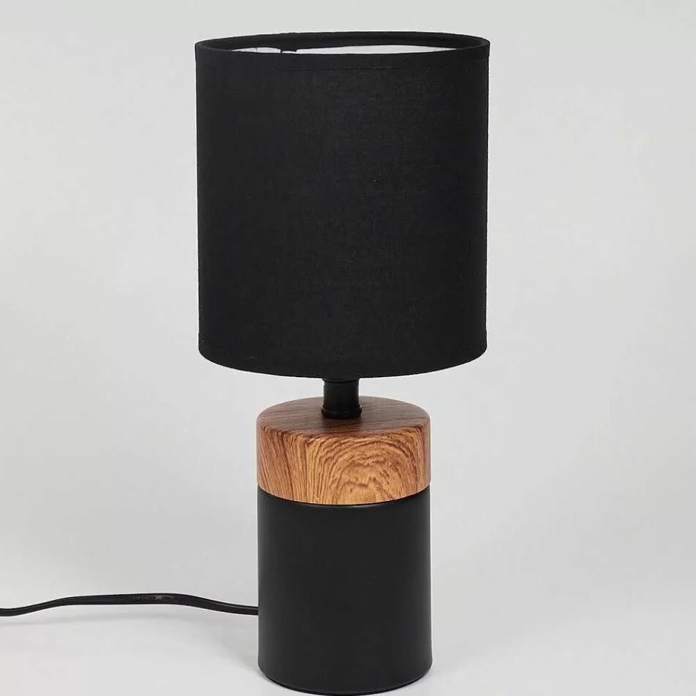 hofstein Lampe De Table Lorrain Couleur Bois, 1 Lumiere