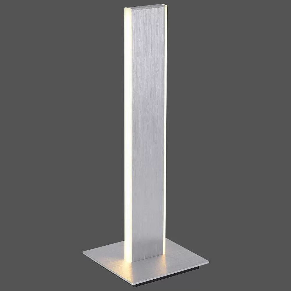 Paul Neuhaus Q-Serie Lampe De Table Paul-Neuhaus Q-Adriana Led Aluminium, 2 Lumieres, Telecommandes