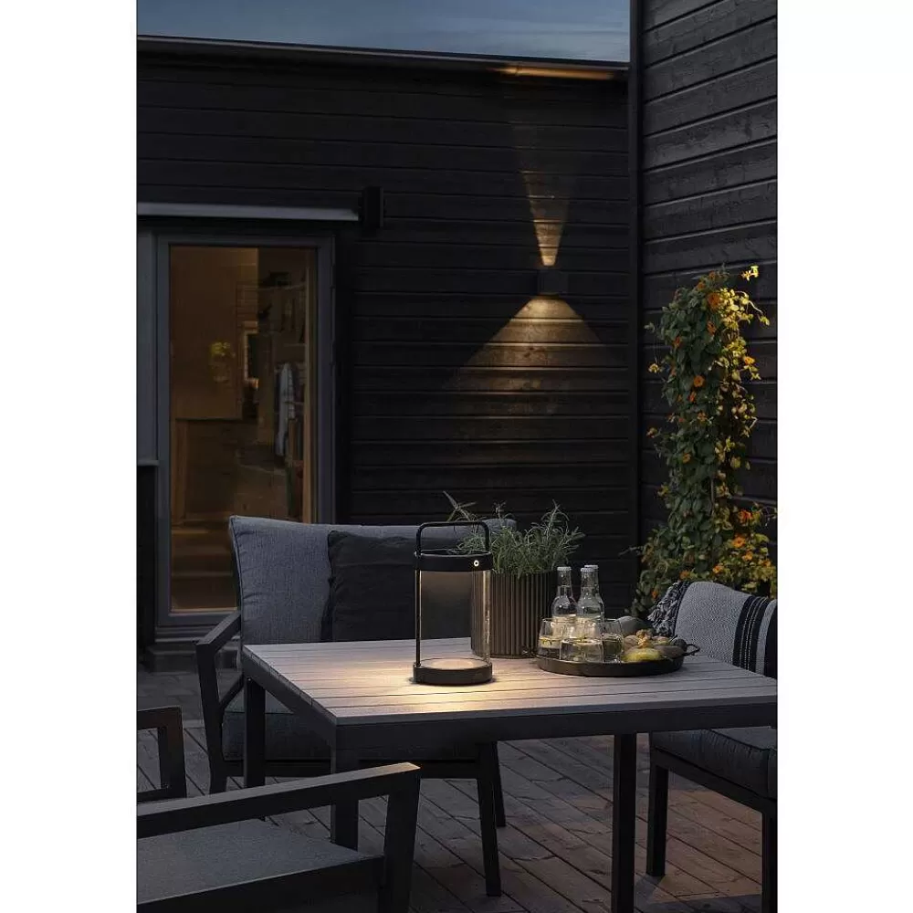 Luminaires Konstsmide Lampe De Table Solaire Konstsmide Crotone Led Noir, 1 Lumiere