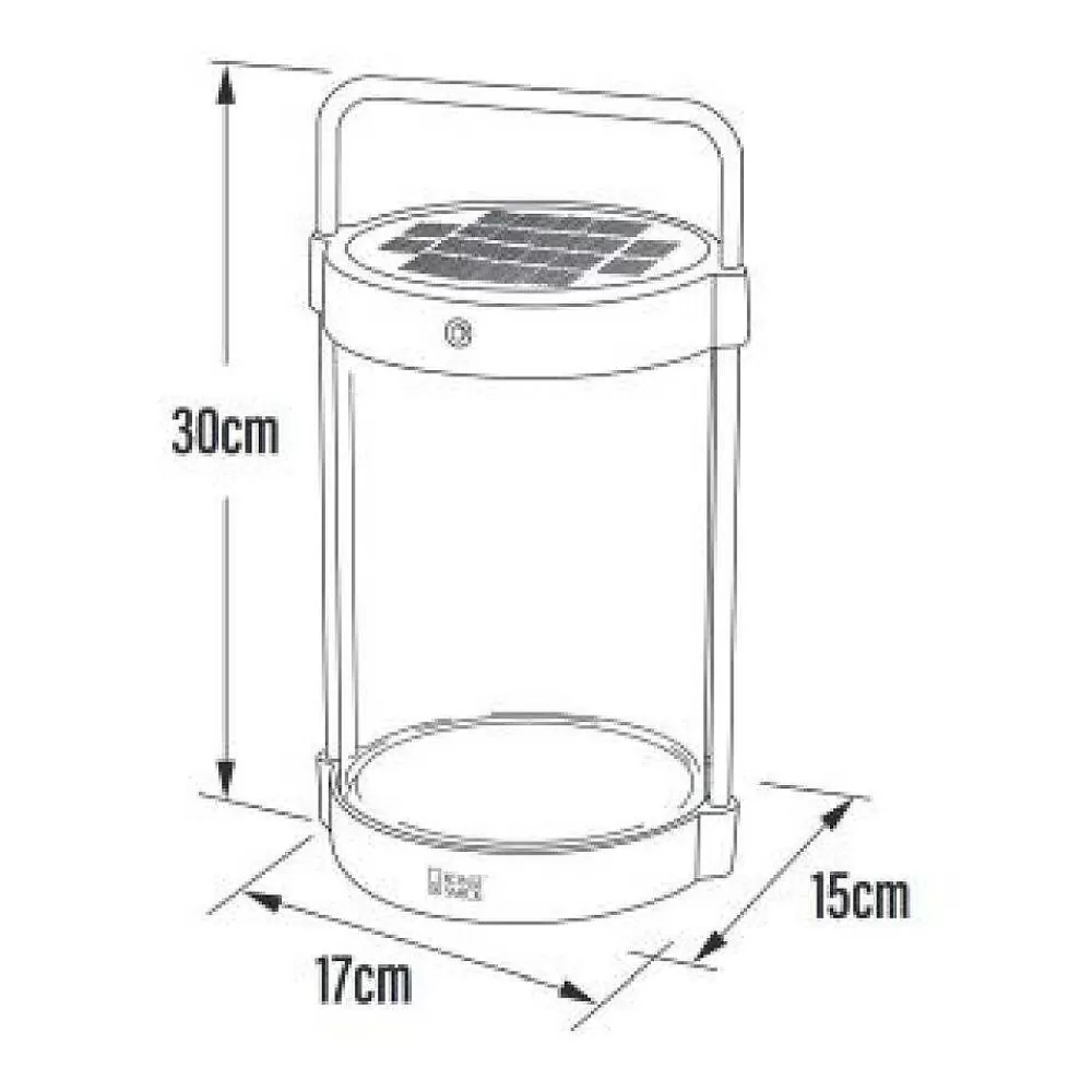 Luminaires Konstsmide Lampe De Table Solaire Konstsmide Crotone Led Noir, 1 Lumiere