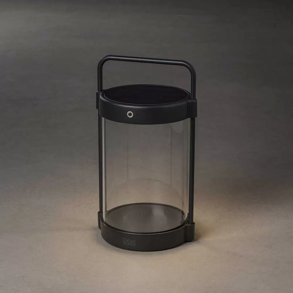 Luminaires Konstsmide Lampe De Table Solaire Konstsmide Crotone Led Noir, 1 Lumiere