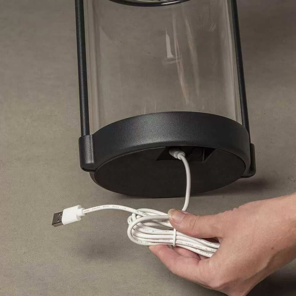 Luminaires Konstsmide Lampe De Table Solaire Konstsmide Crotone Led Noir, 1 Lumiere