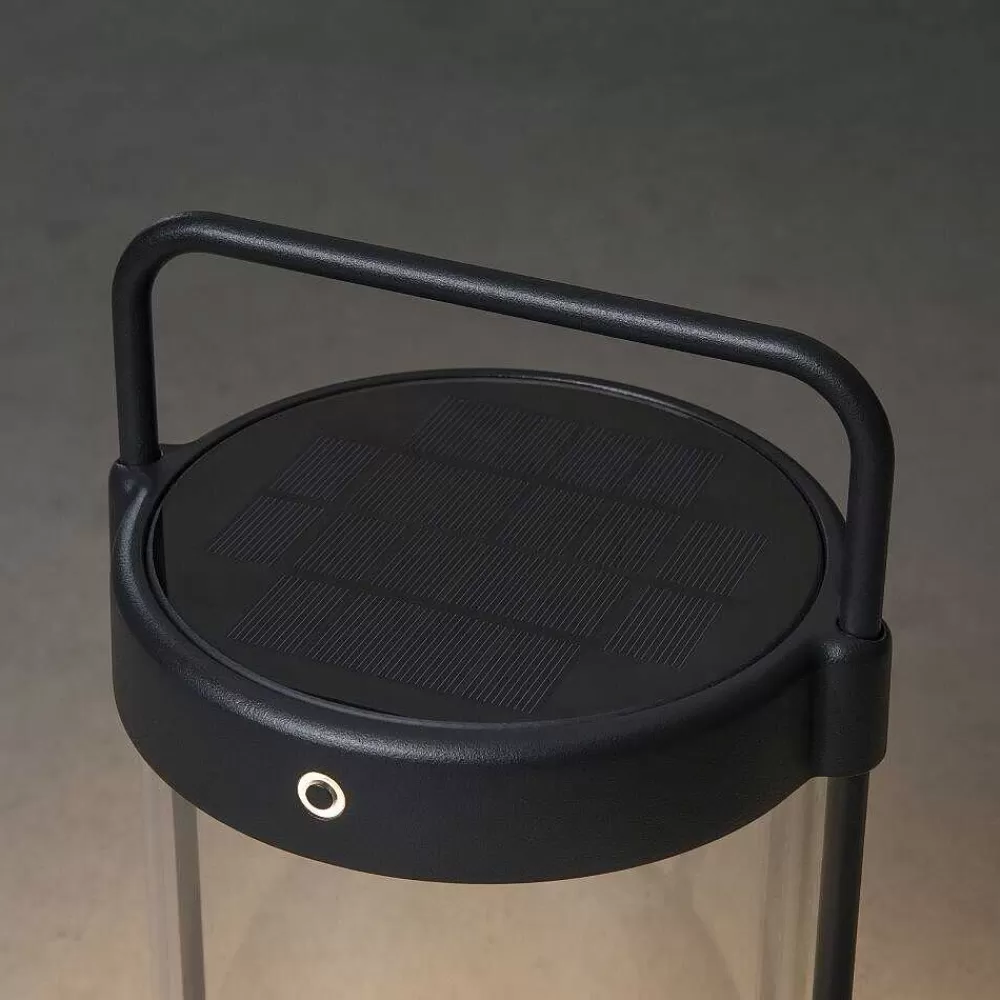 Luminaires Konstsmide Lampe De Table Solaire Konstsmide Crotone Led Noir, 1 Lumiere