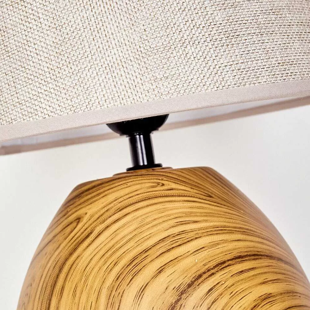 hofstein Lampe De Table Stampa Brun, Couleur Bois, 1 Lumiere