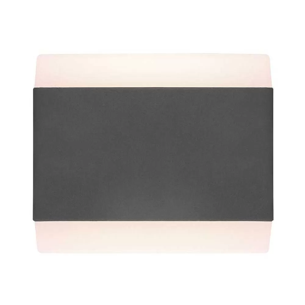 Luminaires Globo Lighting Lampe D'Exterieur Globo Slice Led Anthracite, 1 Lumiere, Changeur De Couleurs