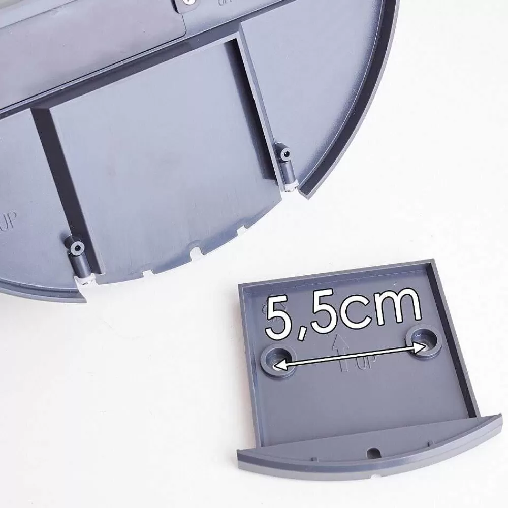 hofstein Lampe Solaire Basra Led Chrome, 1 Lumiere, Detecteur De Mouvement