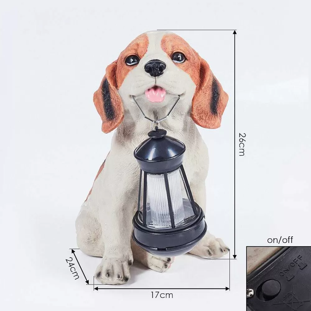 hofstein Lampe Solaire Sofie Led Orange, Noir, Blanc, 1 Lumiere