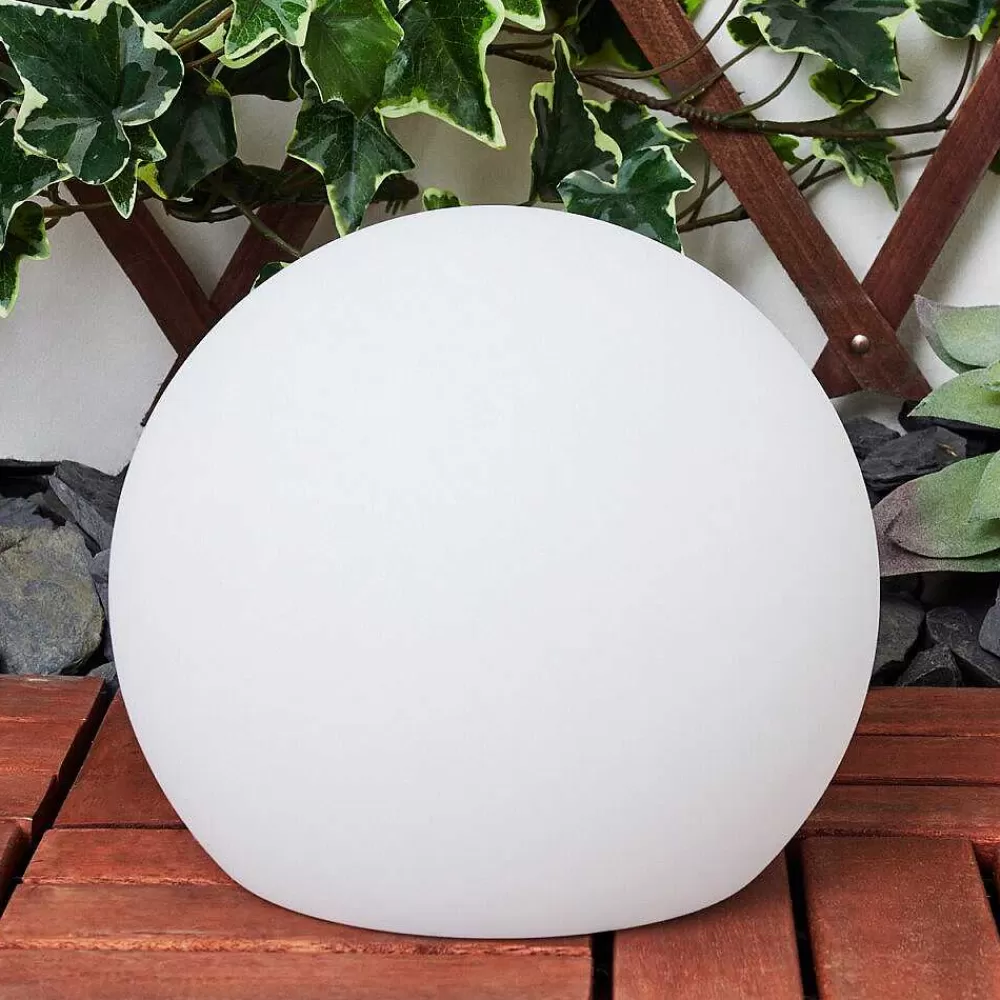 hofstein Lampe Solaires Ykullen Led Noir, 1 Lumiere, Telecommandes, Changeur De Couleurs