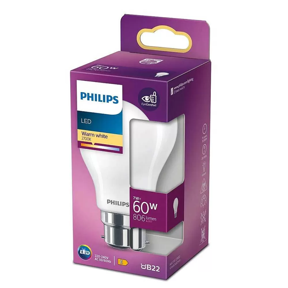 Luminaires Philips Led B22D 60 Watt 2700 Kelvin 806 Lumen Philips