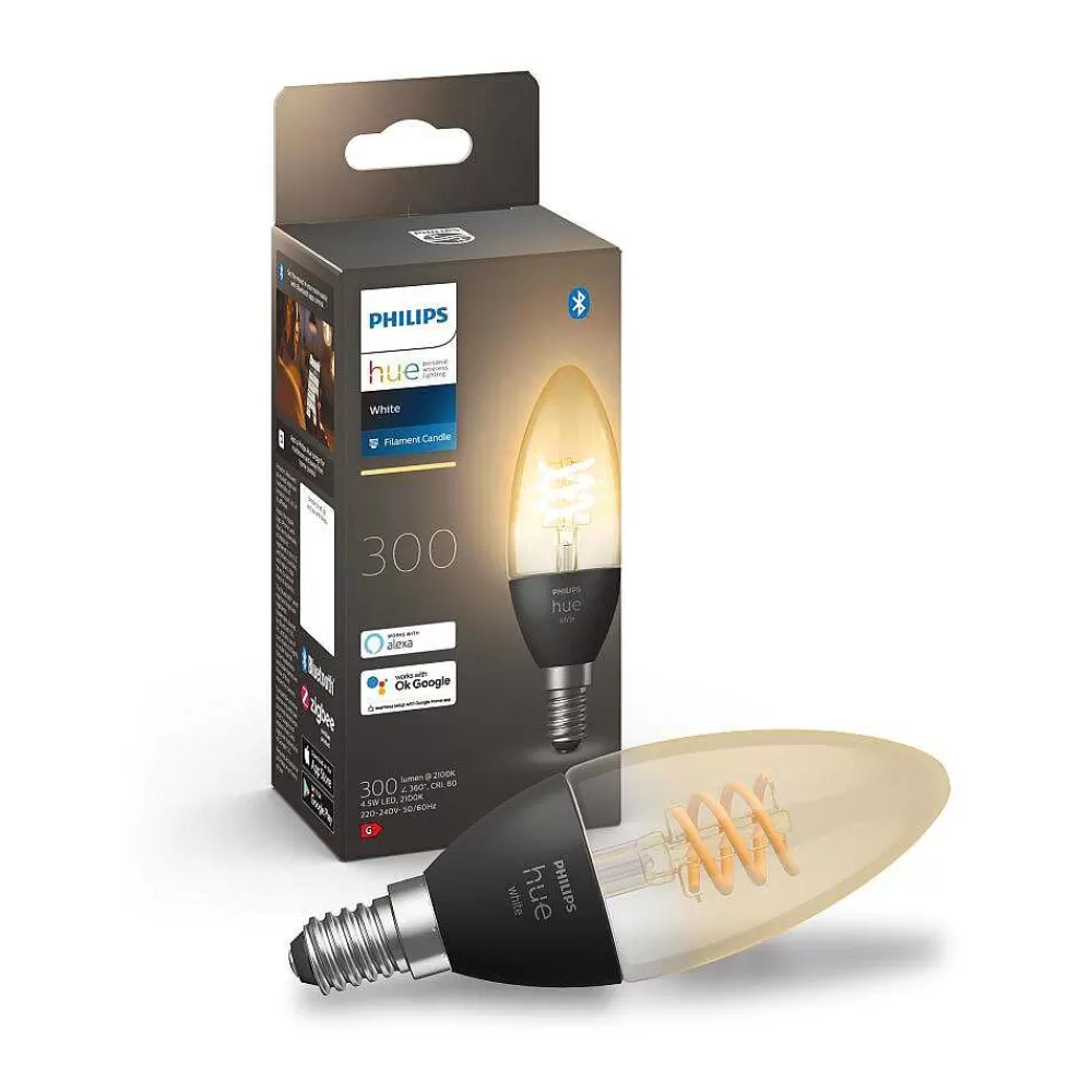 Luminaires Philips Led E14 4,5 Watt 2100 Kelvin 300 Lumen Philips Hue White