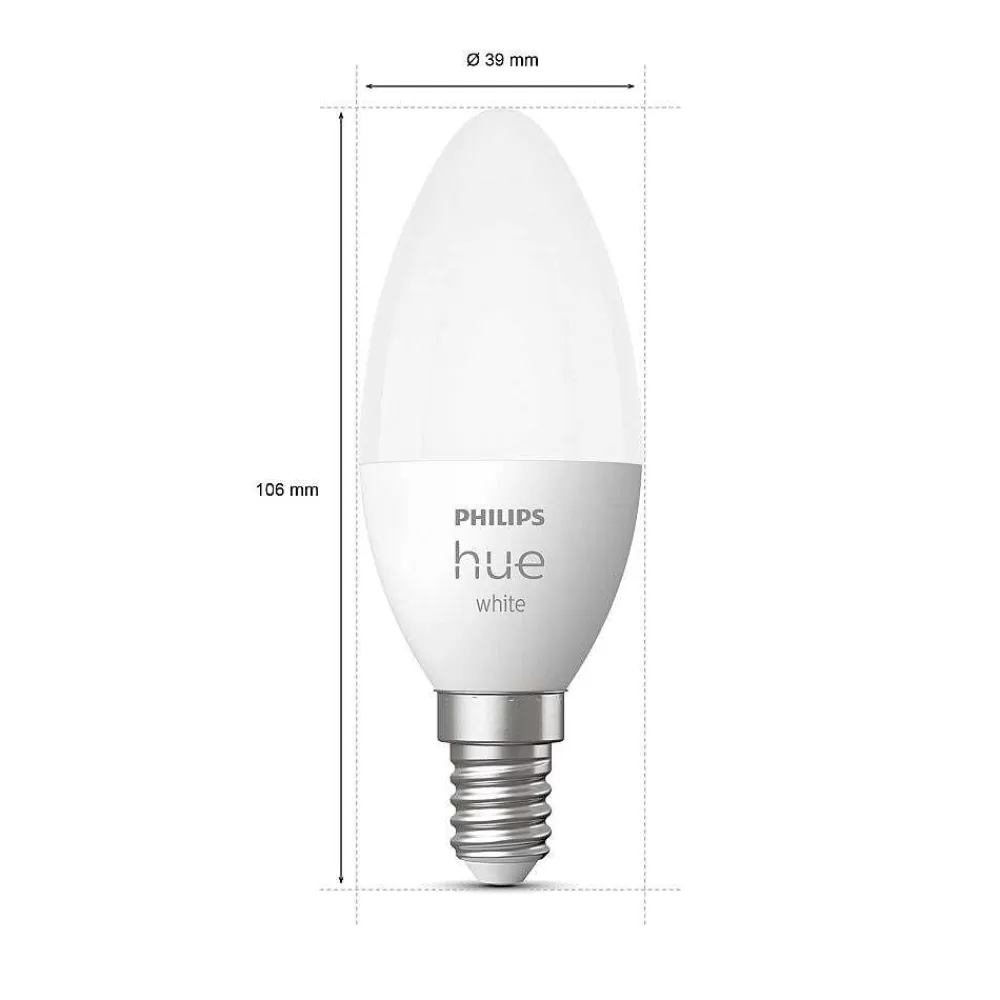 Luminaires Philips Led E14 5,5 Watt 2700 Kelvin 470 Lumen Philips Hue White