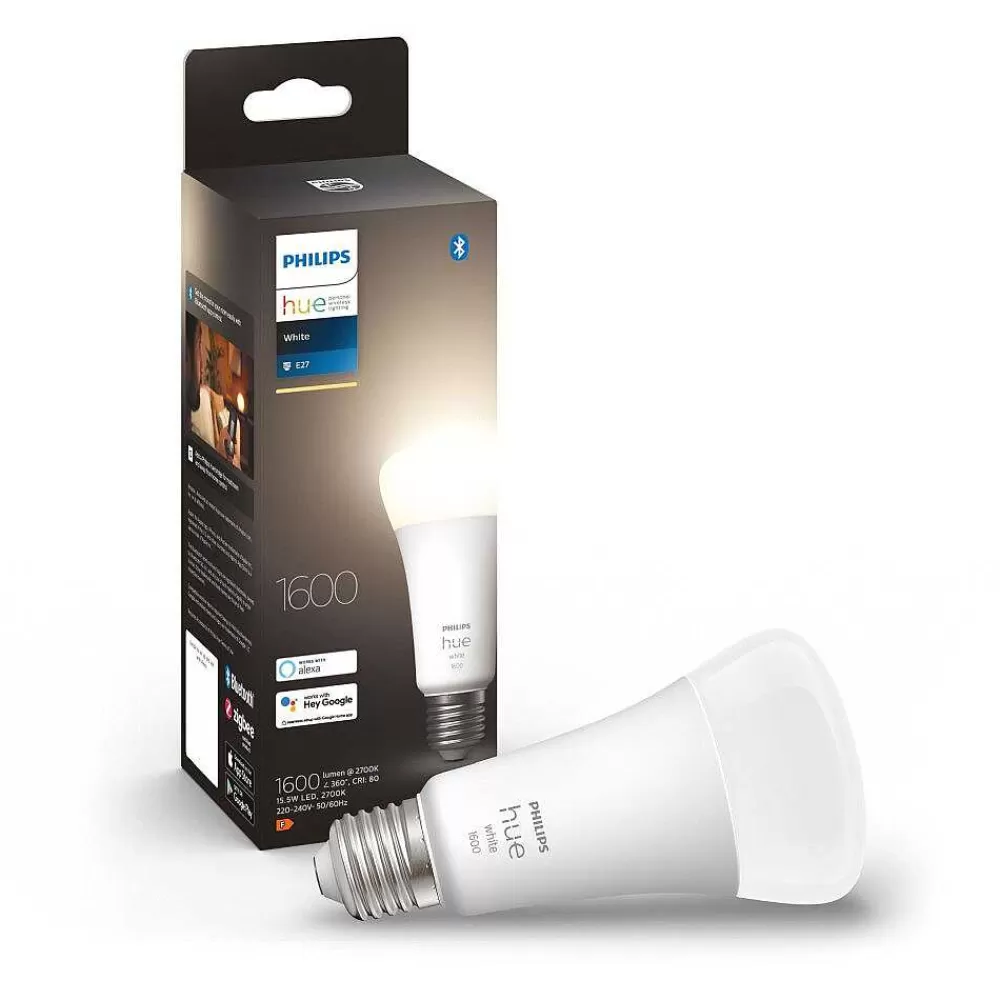 Luminaires Philips Led E27 15,5 Watt 2200 - 6500 Kelvin 1100 Lumen Philips Hue White