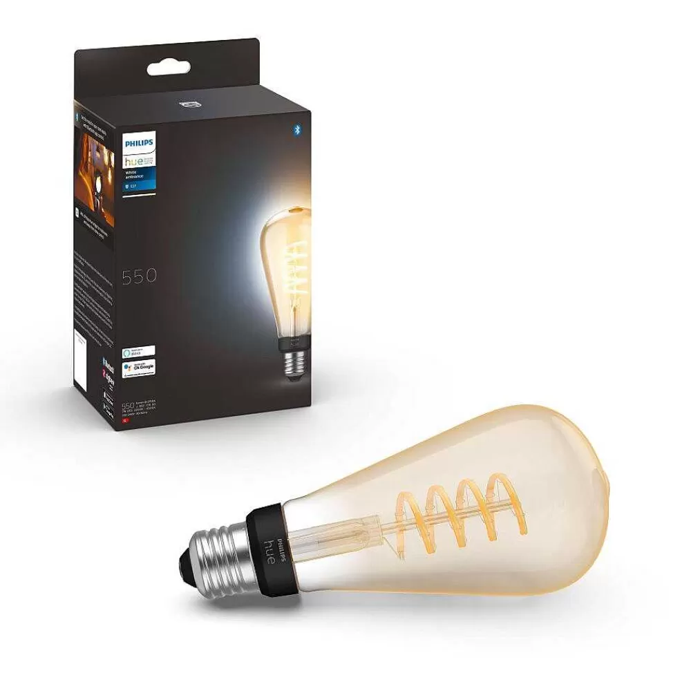Luminaires Philips Led E27 7 Watt 2200 - 4500 Kelvin 550 Lumen Philips Hue White Ambiance