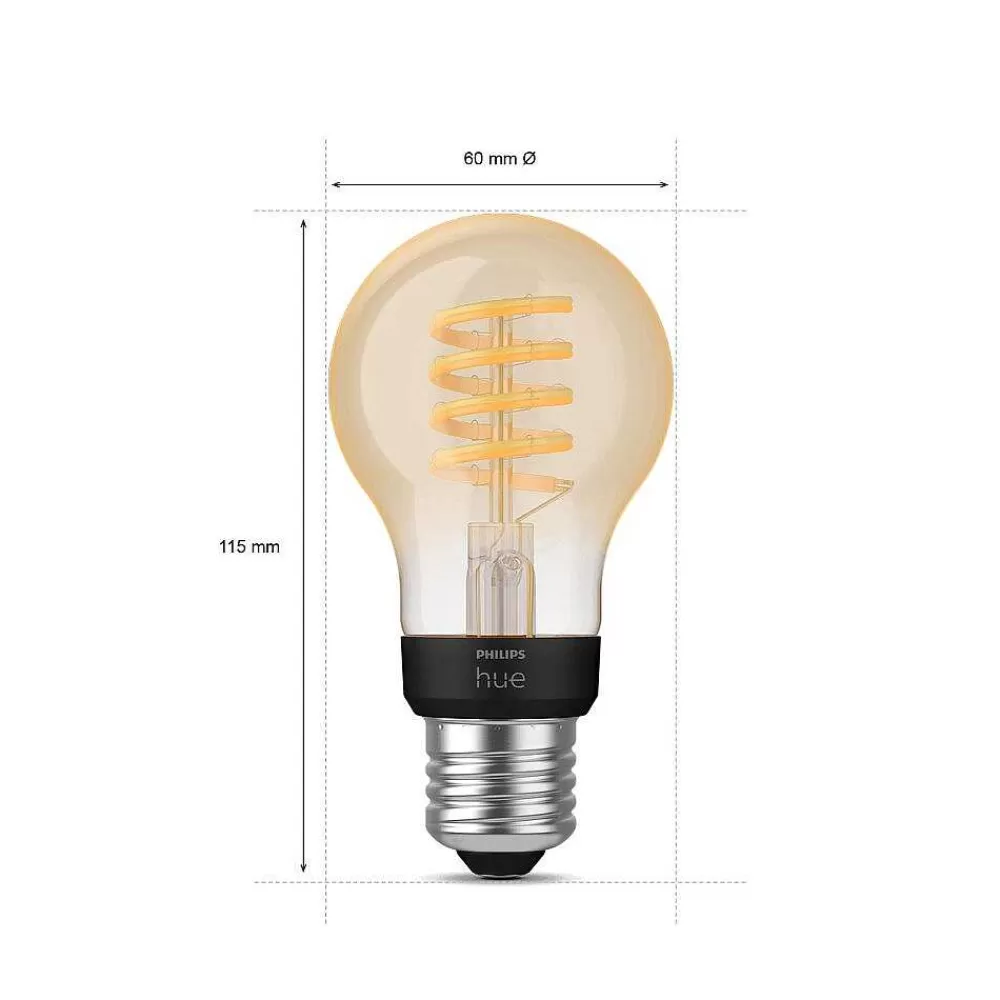 Luminaires Philips Led E27 7 Watt 2200 - 4500 Kelvin 550 Lumen Philips Hue White Ambiance