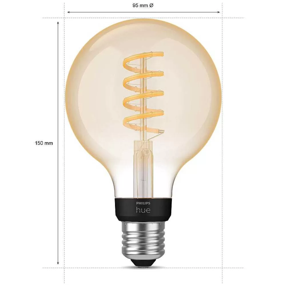 Luminaires Philips Led E27 7 Watt 2200 - 4500 Kelvin 550 Lumen Philips Hue White Ambiance