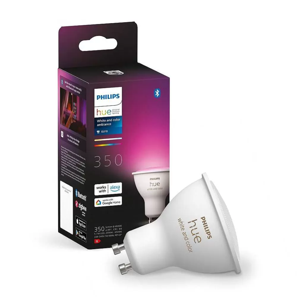 Luminaires Philips Led Gu10 4,3 Watt 2000 - 6500 Kelvin 230 Lumen Philips Hue White & Color Ambiance