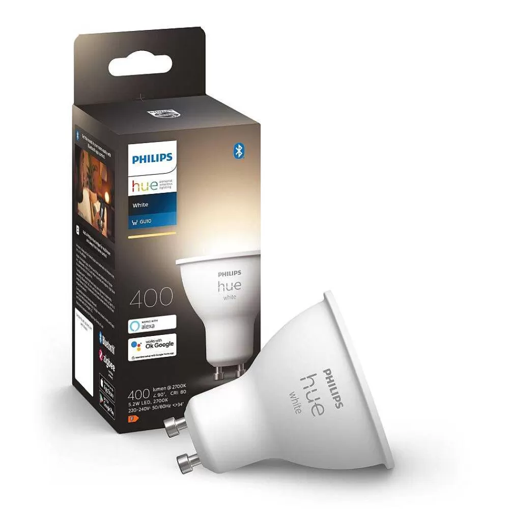 Luminaires Philips Led Gu10 5,2 Watt 2700 Kelvin 400 Lumen Philips Hue White