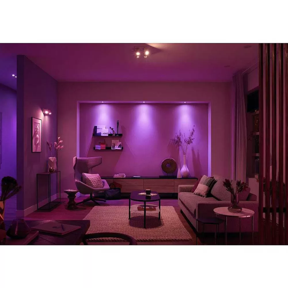Luminaires Philips Led Gu10 5 Watt 2000 - 6500 Kelvin 230 Lumen Philips Hue White & Color Ambiance