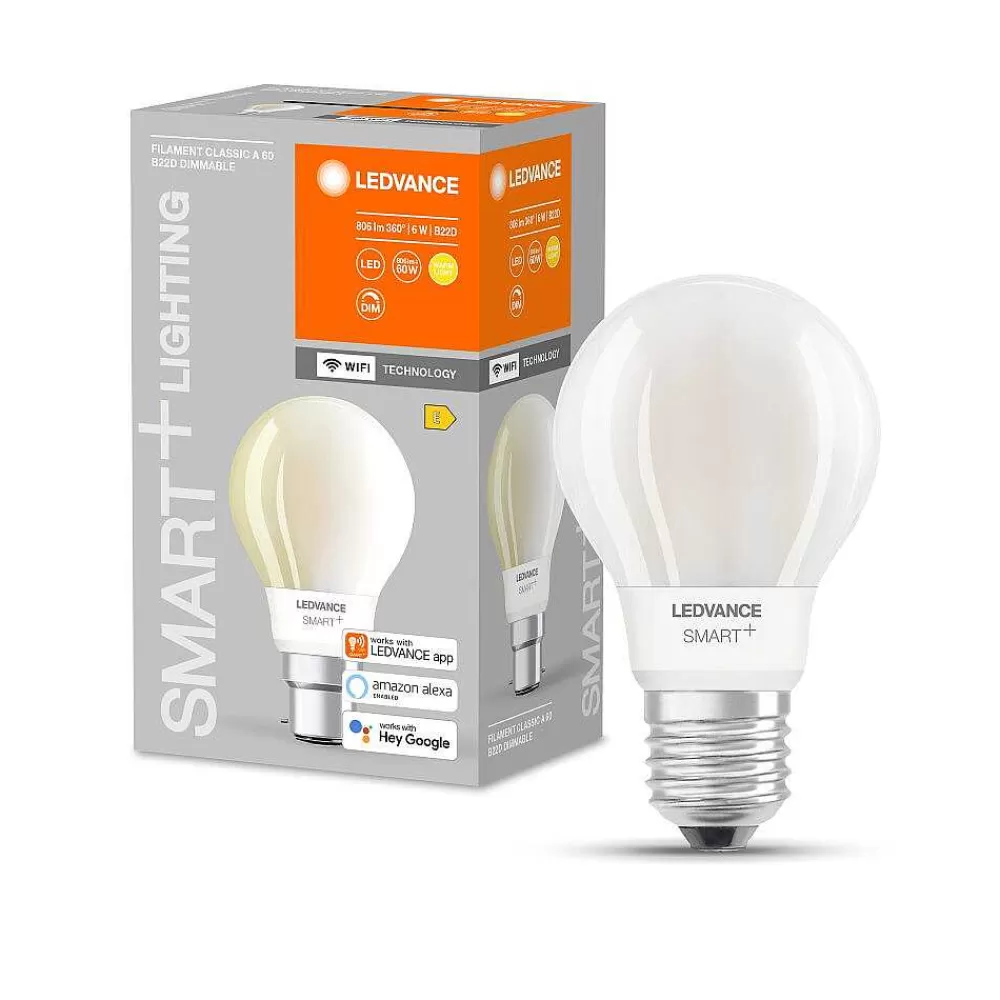 Luminaires Ledvance Ledvance Smart+ Wifi Led B22 6 Watt 2700 Kelvin 806 Lumen