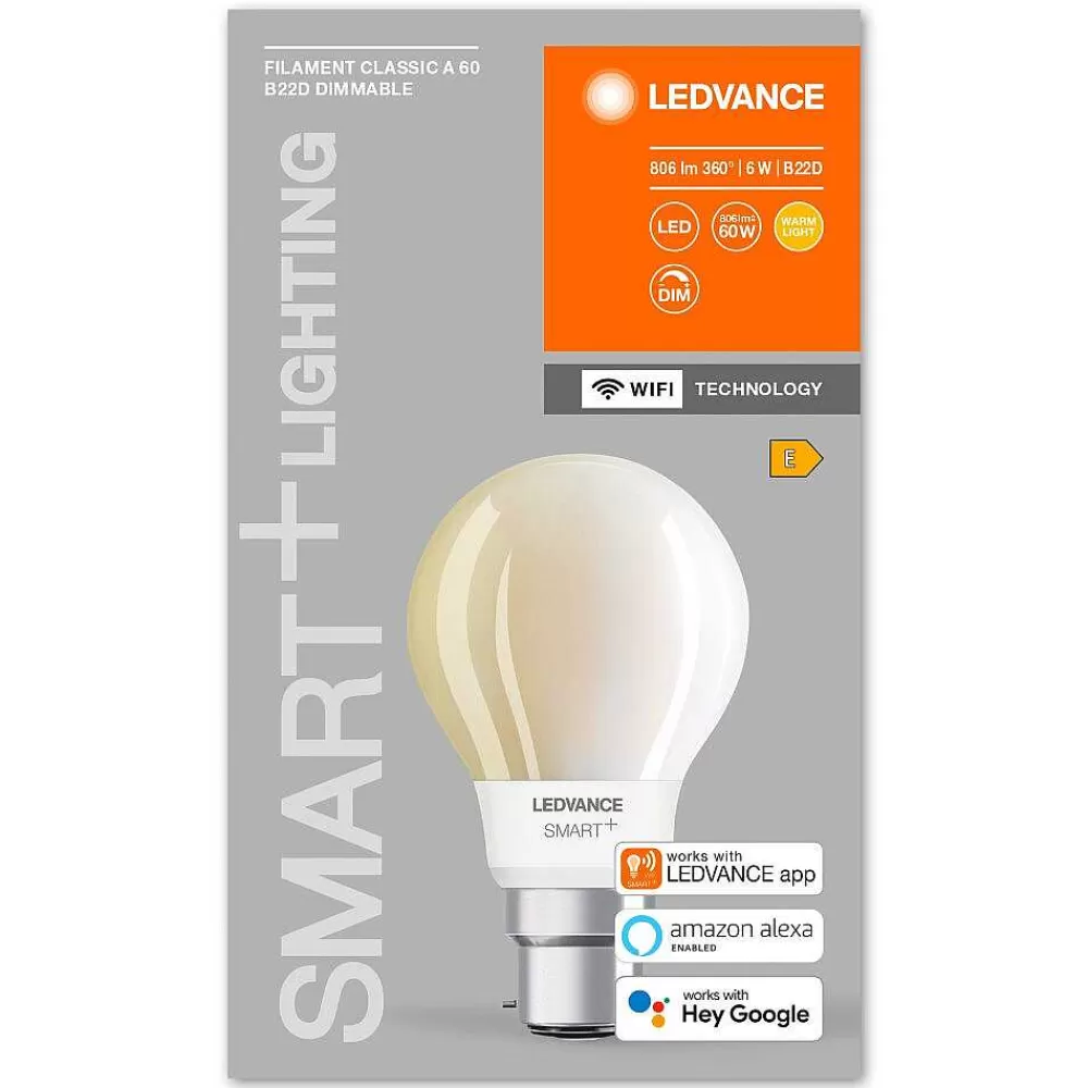 Luminaires Ledvance Ledvance Smart+ Wifi Led B22 6 Watt 2700 Kelvin 806 Lumen