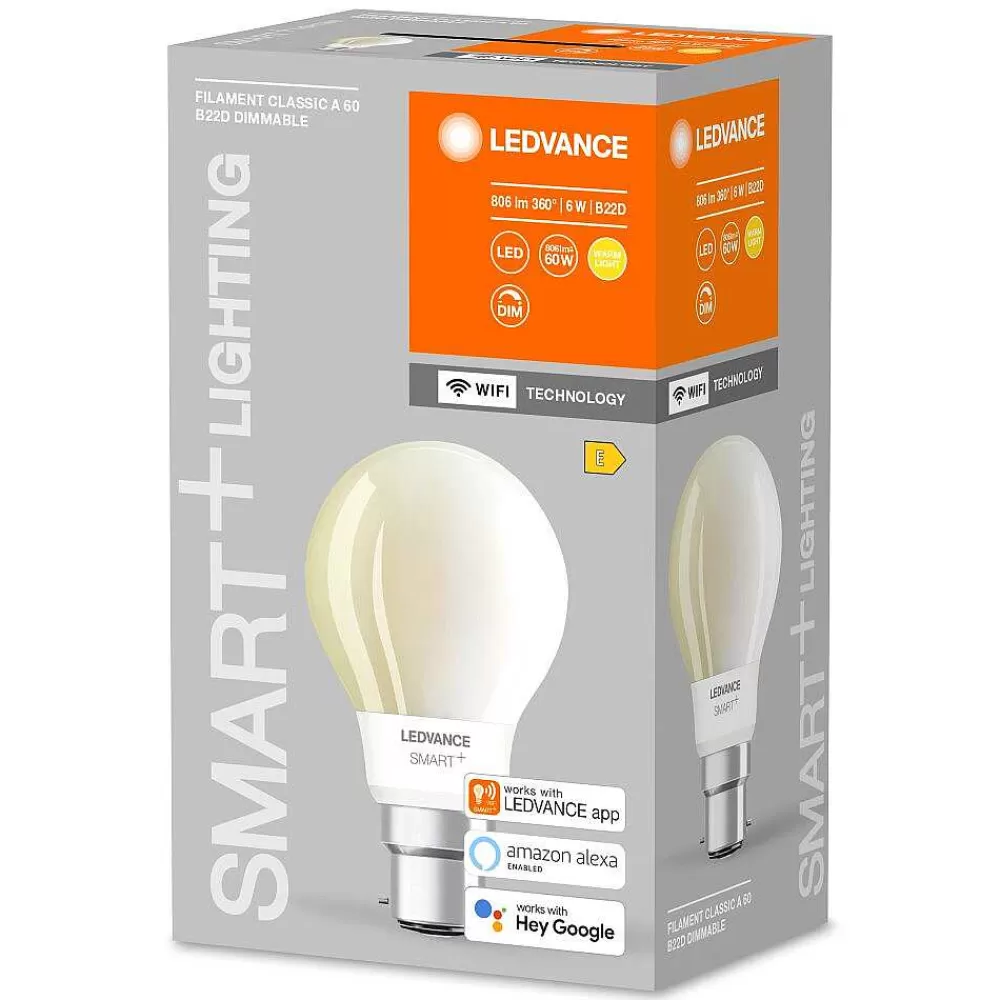 Luminaires Ledvance Ledvance Smart+ Wifi Led B22 6 Watt 2700 Kelvin 806 Lumen