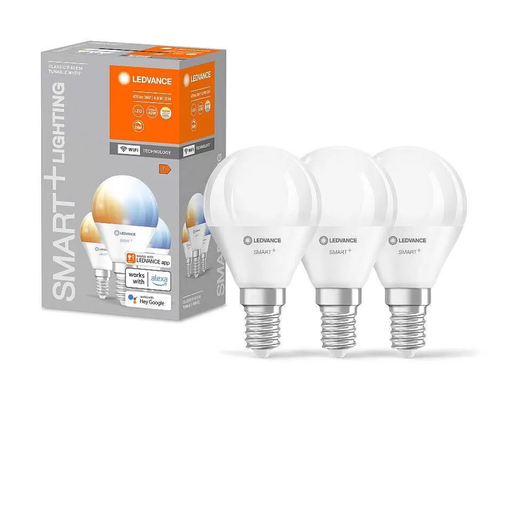 Luminaires Ledvance Ledvance Smart+ Wifi Lot De 3 Led E14 4,9 Watt 2700-6500 Kelvin 470 Lumen