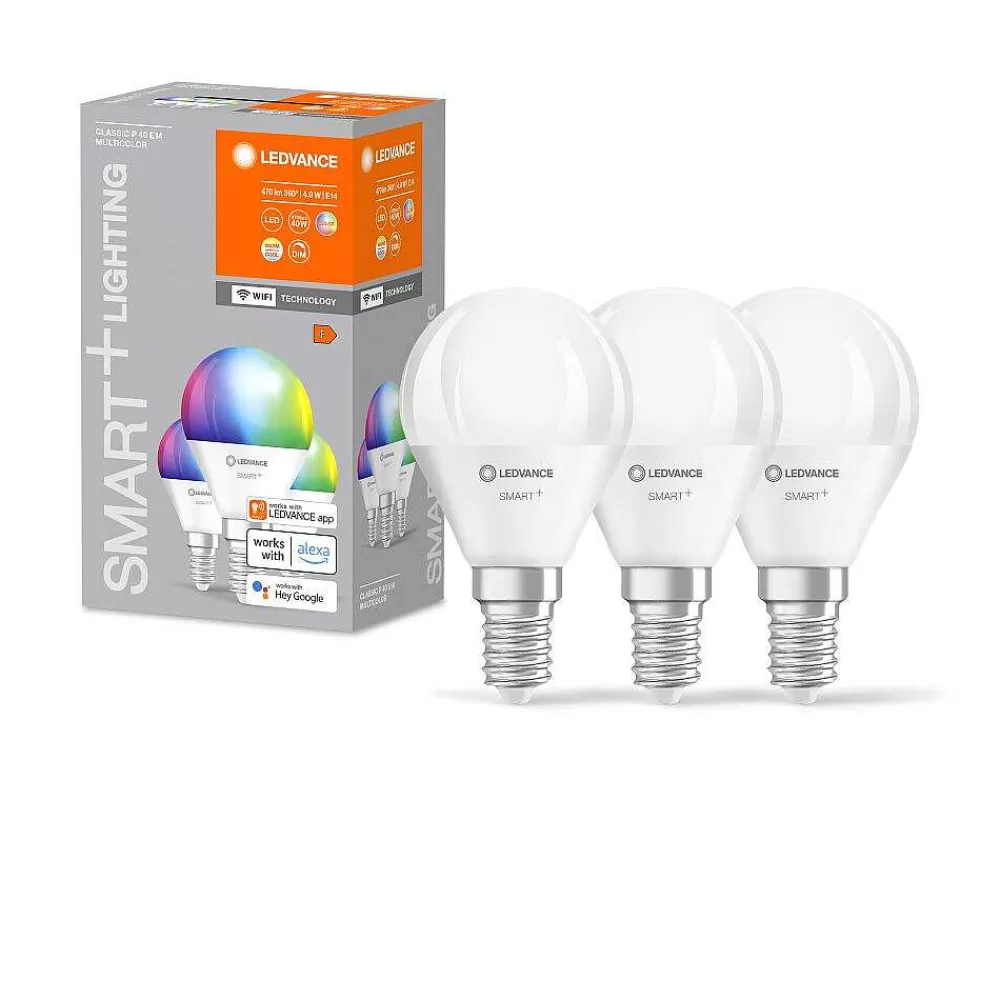 Luminaires Ledvance Ledvance Smart+ Wifi Lot De 3 Led E14 4,9 Watt 2700-6500 Kelvin 470 Lumen