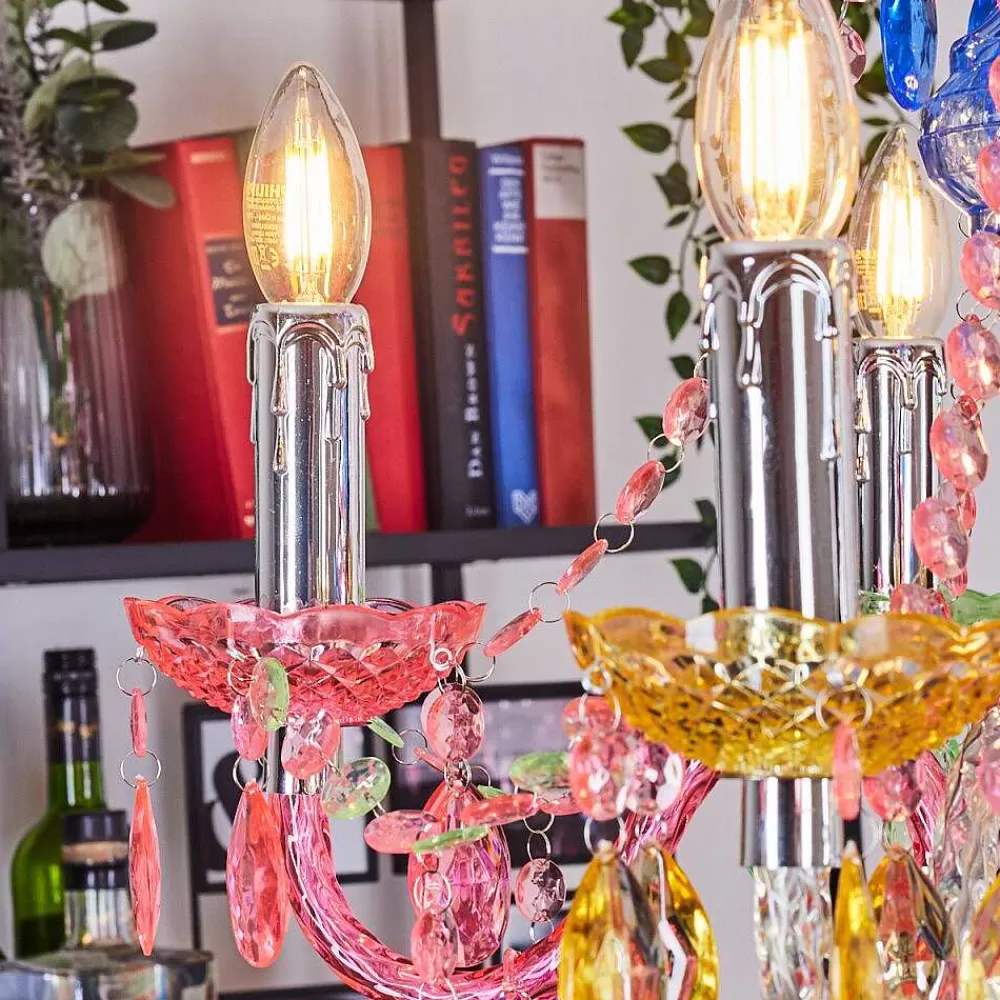 hofstein Lustre Malmback Multicolore, Chrome, 5 Lumieres