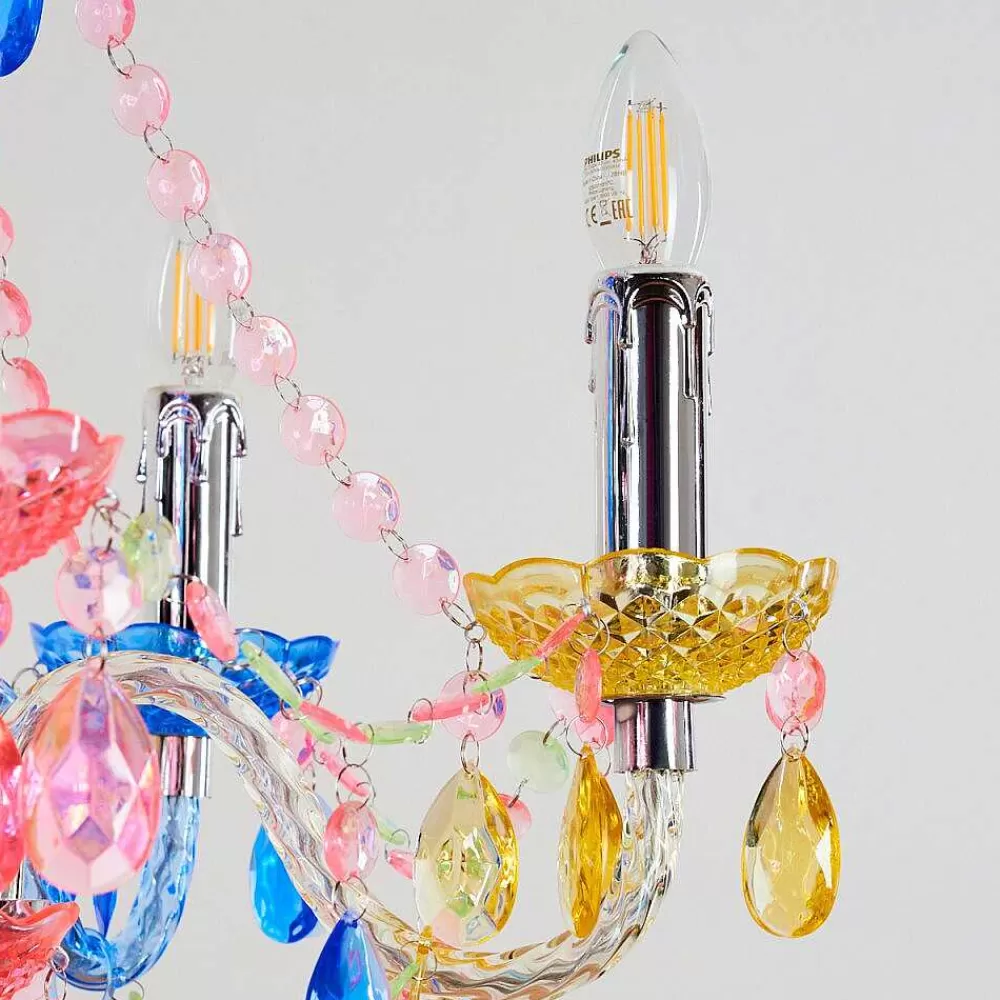 hofstein Lustre Malmback Multicolore, Chrome, 5 Lumieres
