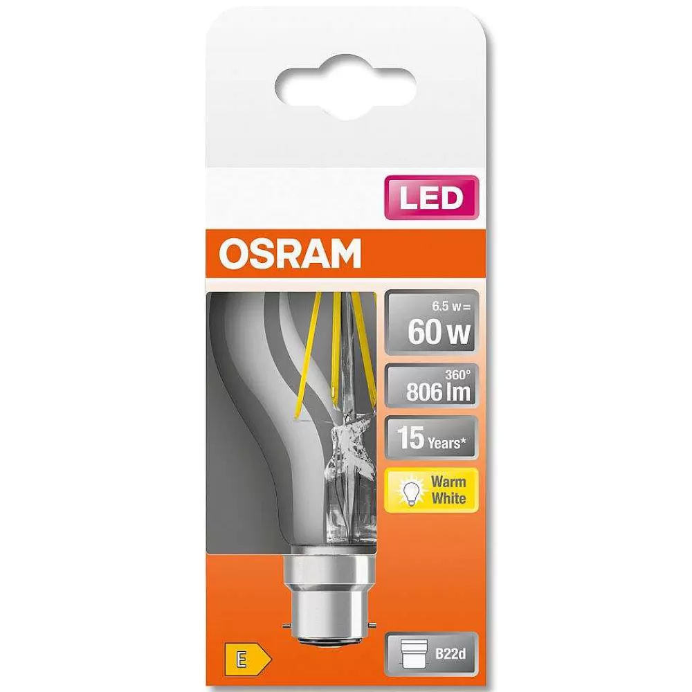 Luminaires Osram Osram Classic A Led B22D 6,5 Watt 2700 Kelvin 806 Lumen