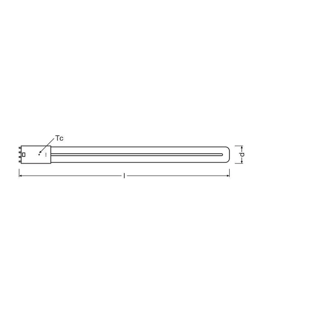 Luminaires Osram Osram Dulux Led 2G11 18 Watt 3000 Kelvin 2070 Lumen