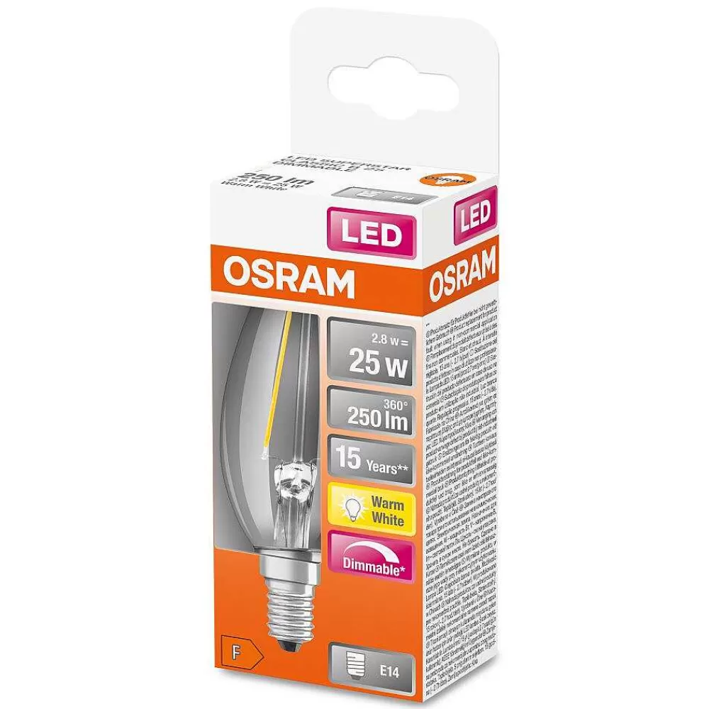 Luminaires Osram Osram Led Retrofit E14 2,8 Watt 2700 Kelvin 250 Lumen