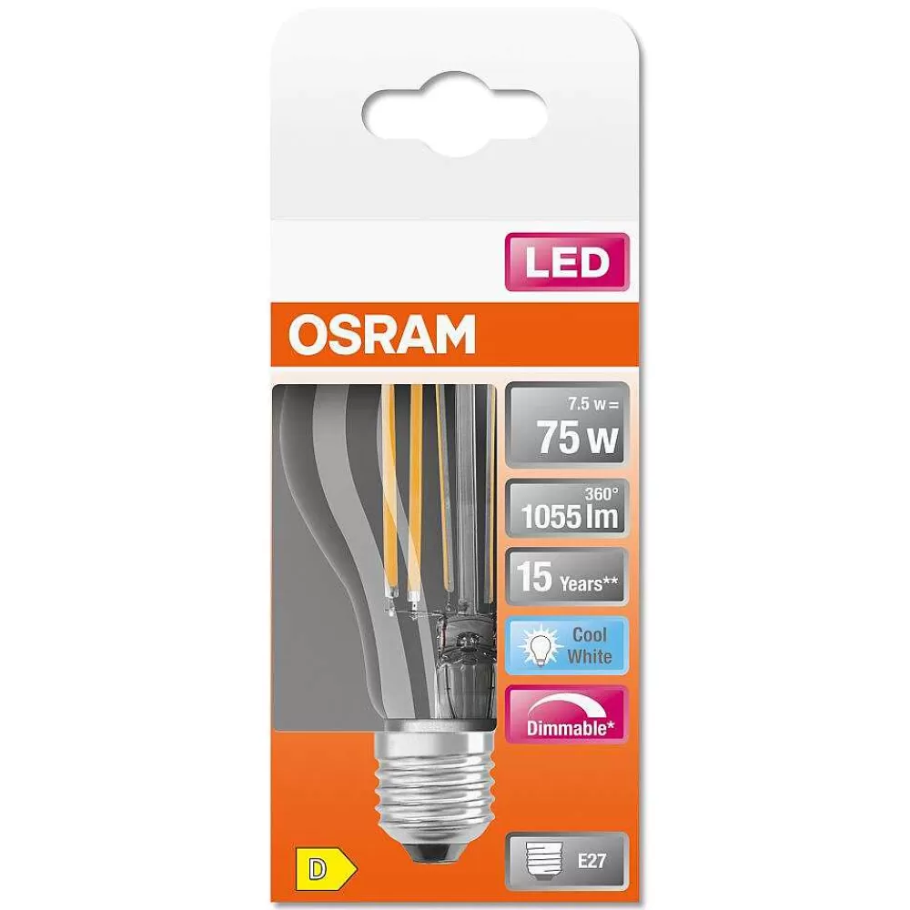 Luminaires Osram Osram Led Retrofit E27 7,5 Watt 4000 Kelvin 1055 Lumen