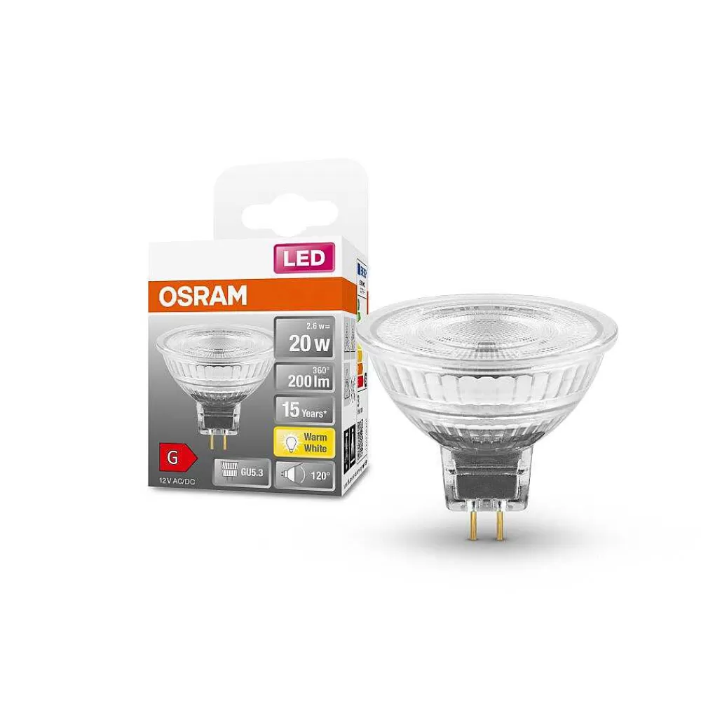 Luminaires Osram Osram Led Star Gu5.3 2,6 Watt 2700 Kelvin 200 Lumen