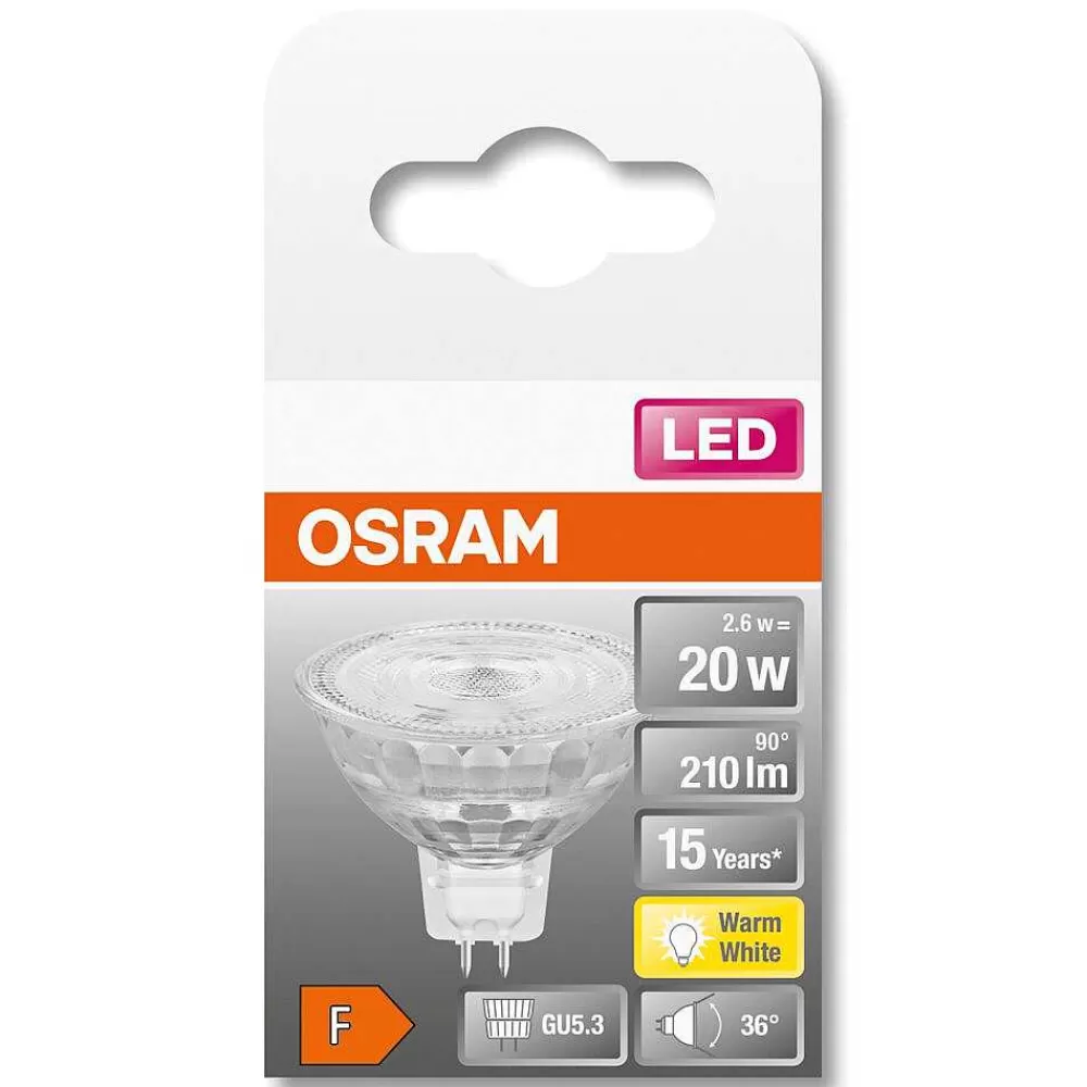 Luminaires Osram Osram Led Star Gu5.3 2,6 Watt 2700 Kelvin 210 Lumen