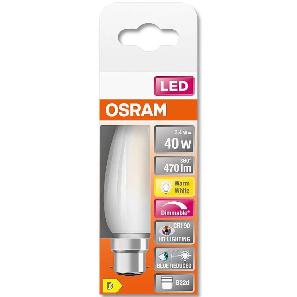 Luminaires Osram Osram Superstar Led B22D 3,4 Watt 2700 Kelvin 470 Lumen