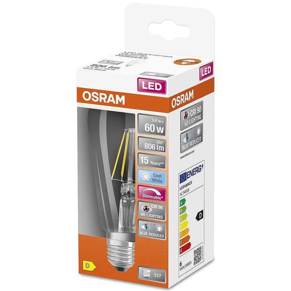 Luminaires Osram Osram Superstar Led E27 5,8 Watt 4000 Kelvin 806 Lumen