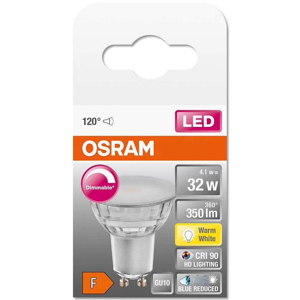 Luminaires Osram Osram Superstar Plus Led Gu10 4,1 Watt 2700 Kelvin 350 Lumen