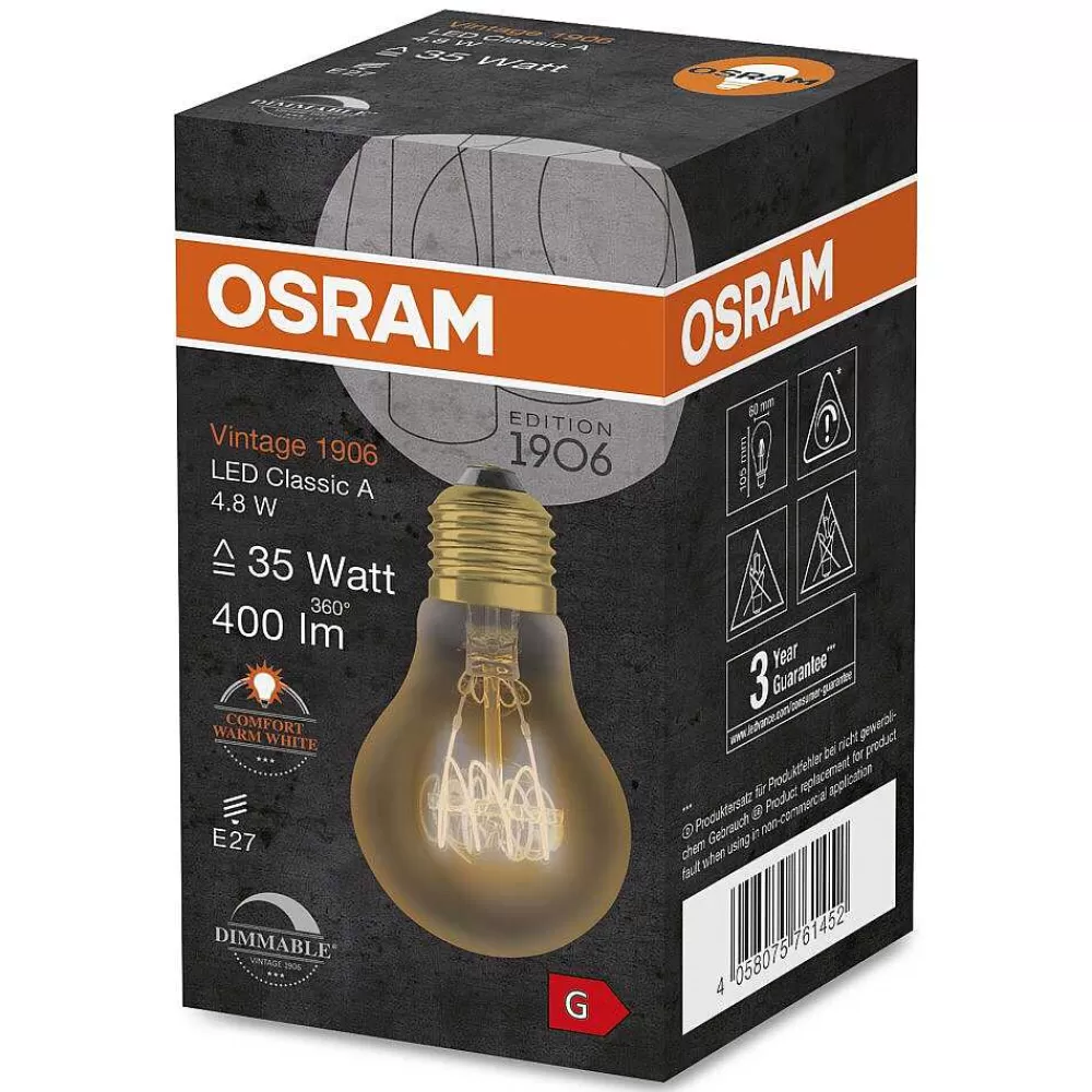 Luminaires Osram Osram Vintage 1906® Led E27 4,8 Watt 2200 Kelvin 400 Lumen