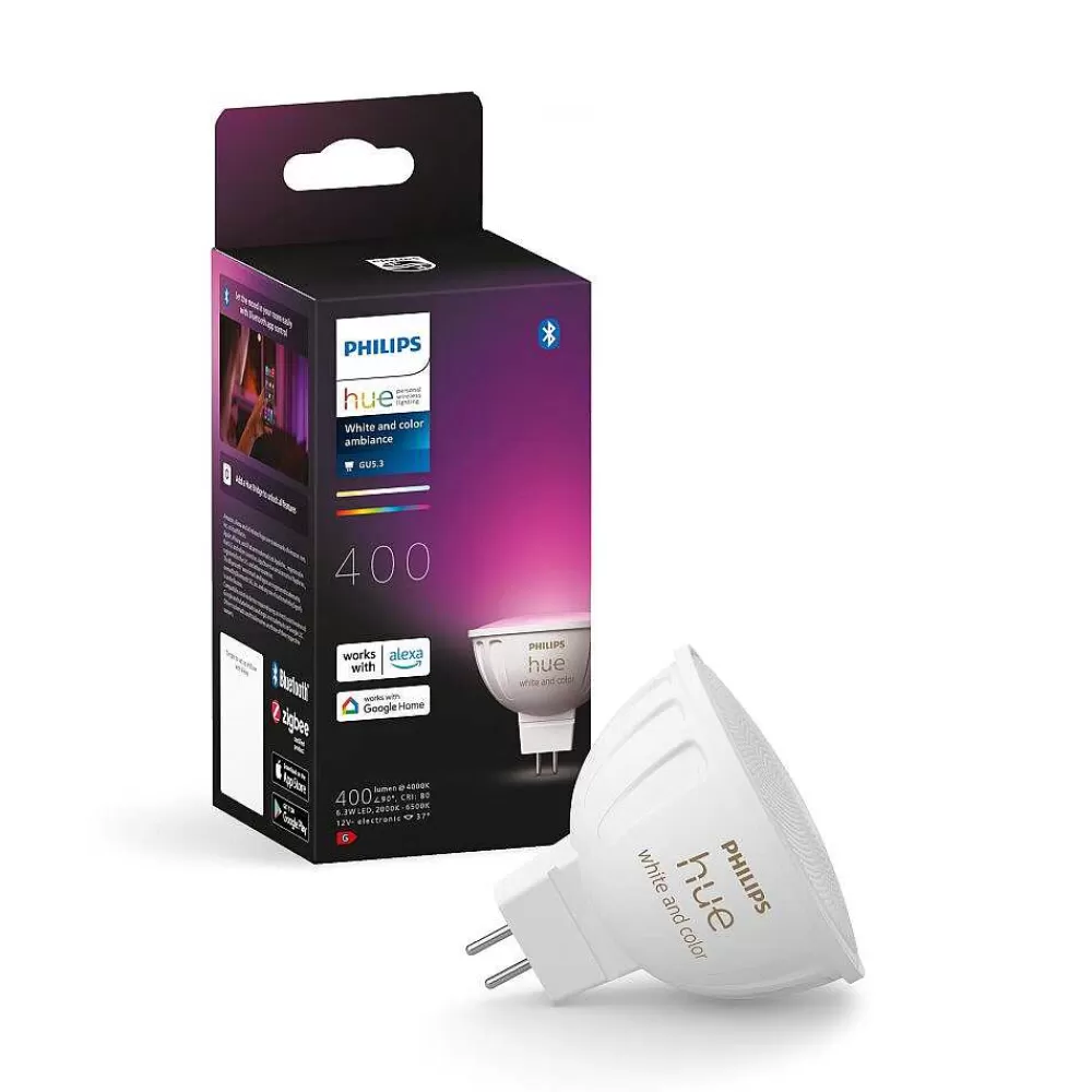 Luminaires Philips Philips Hue Led Gu5.3 6,3 Watt 2000-6500 Kelvin 400 Lumen