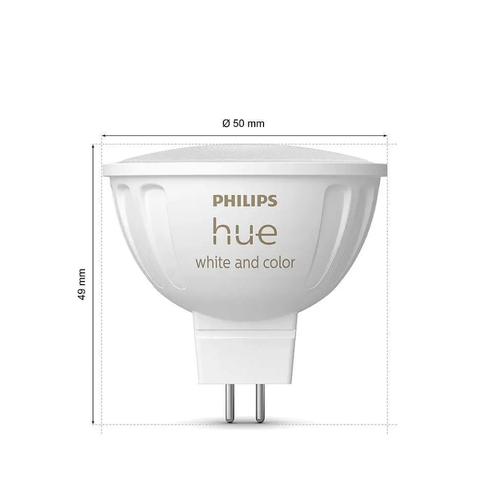Luminaires Philips Philips Hue Led Gu5.3 6,3 Watt 2000-6500 Kelvin 400 Lumen