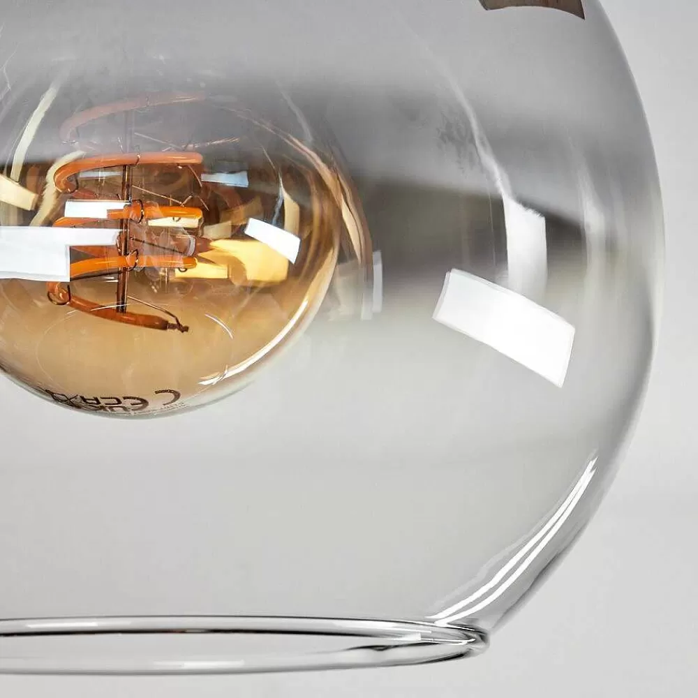 hofstein Plafonnier - Verre Montgomery Ecru, Noir, 1 Lumiere