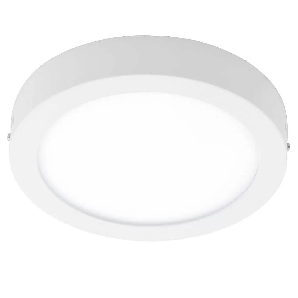 Luminaires Eglo Plafonnier Eglo Fueva-C Led Blanc, 1 Lumiere, Changeur De Couleurs