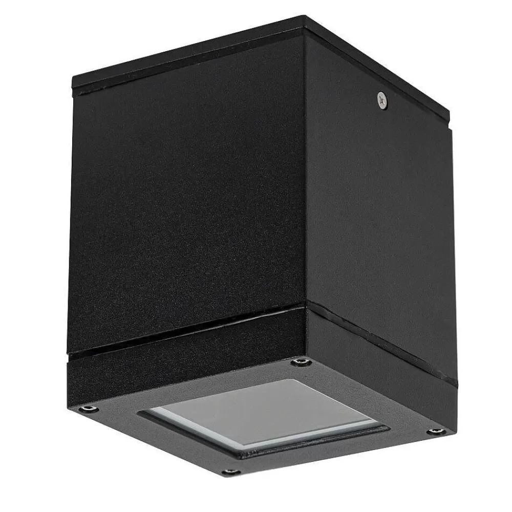 KS Verlichting Plafonnier Exterieur Sigma Noir, Blanc, 1 Lumiere