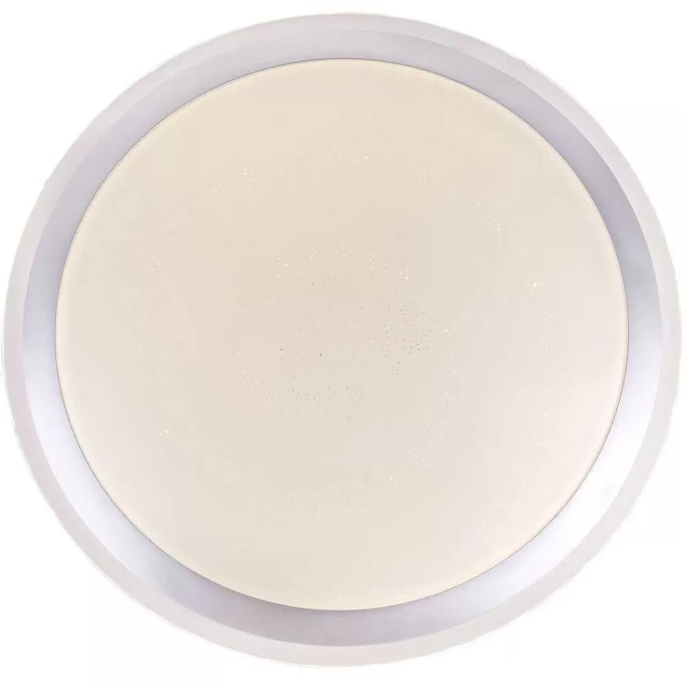 Luminaires Globo Lighting Plafonnier Globo Carry Led Blanc, 1 Lumiere, Telecommandes, Changeur De Couleurs